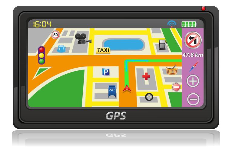 gps navigator vector illustration