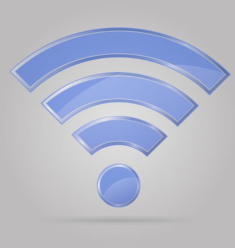 Ilustración de vector de señal wi fi transparente