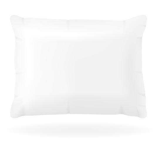 white pillow to sleep vector illustration