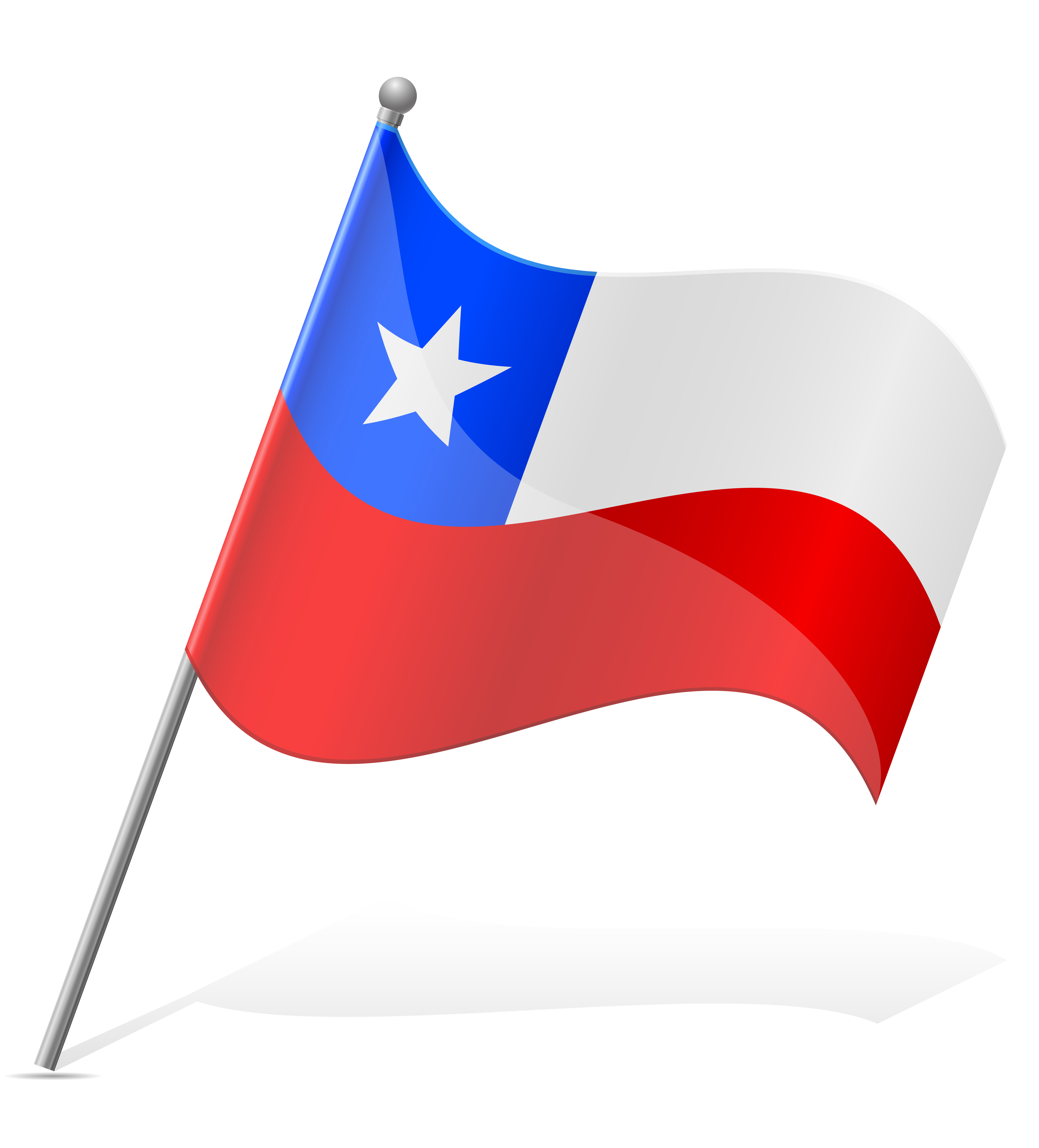 Chile Mástil De La Bandera Ilustraciones svg, vectoriales, clip art  vectorizado libre de derechos. Image 63214309