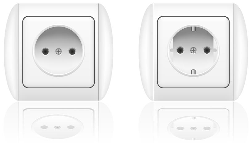 electrical socket vector illustration