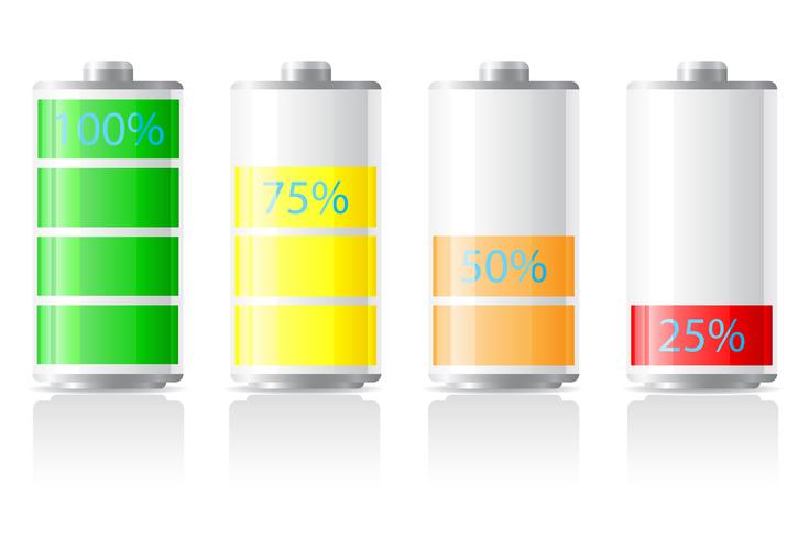 icons charge battery vector illustration