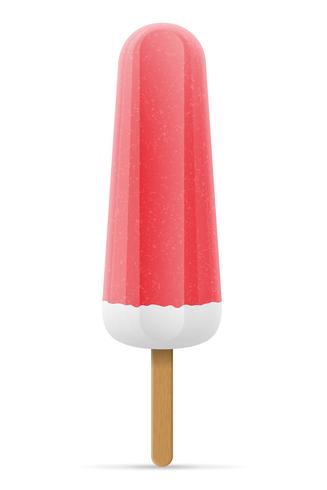 ice cream frozen juice on stick vector illustration