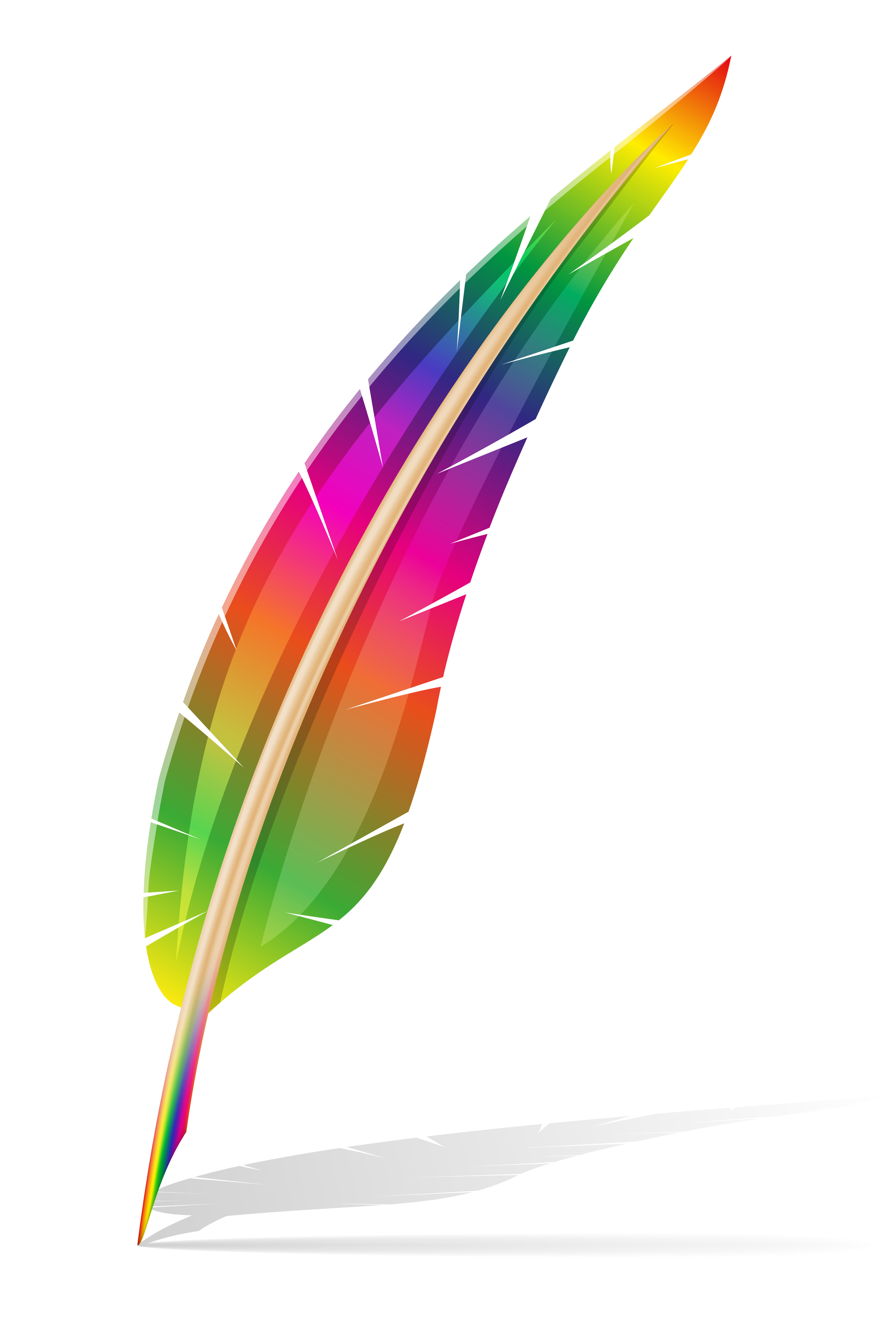 Download art creative feather pen concept vector illustration ...