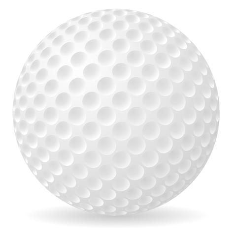 Ilustración de vector de pelota de golf