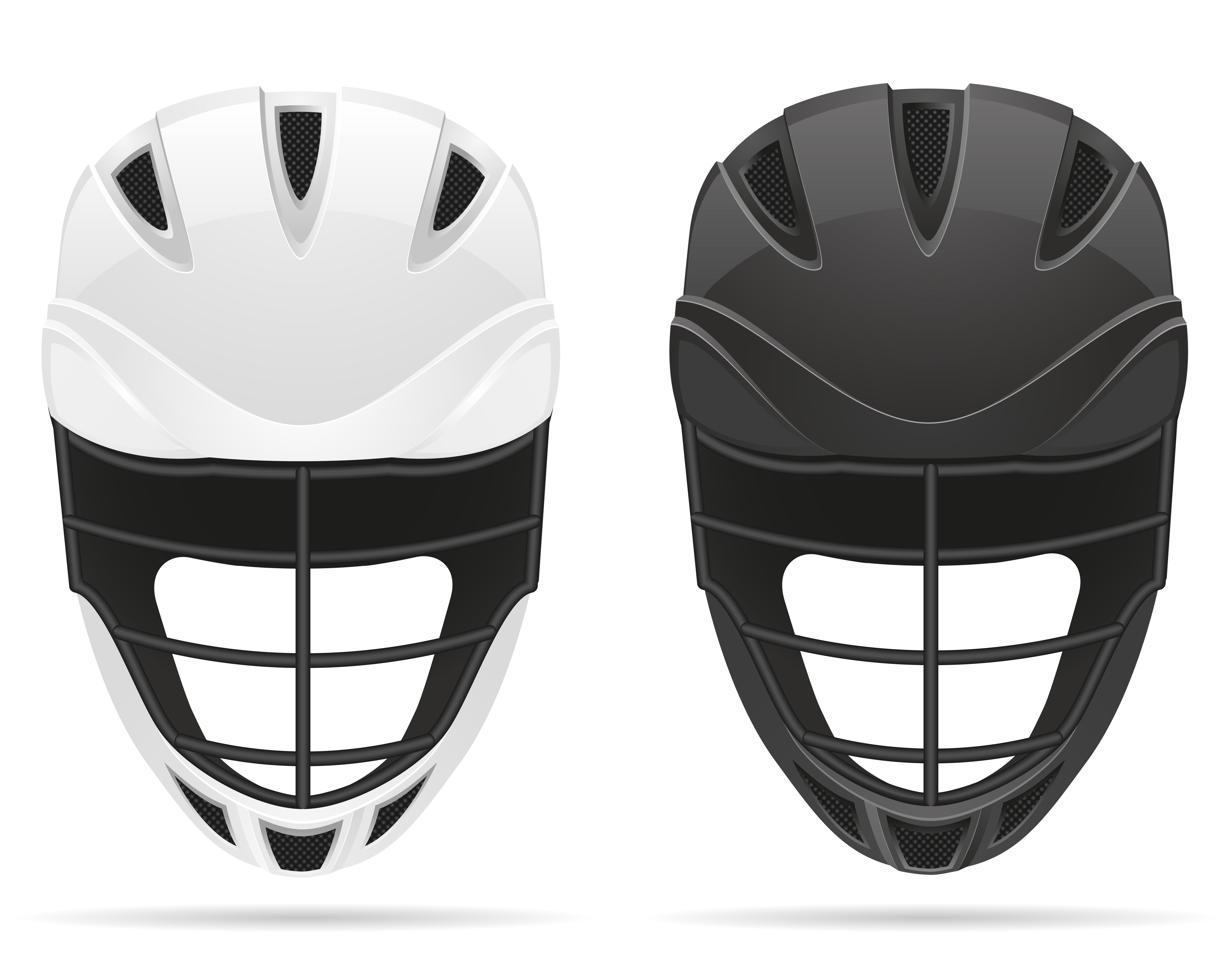 lacrosse helmets vector illustration 515808 Vector Art at Vecteezy