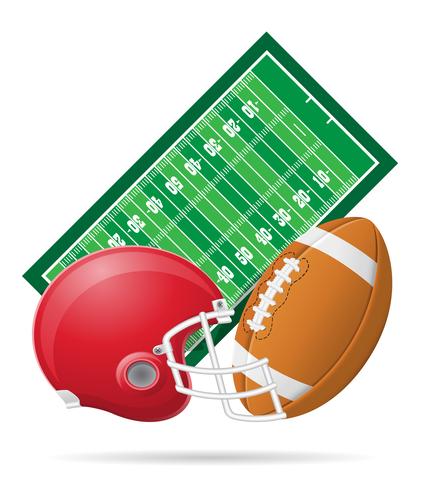 field for american football vector illustration