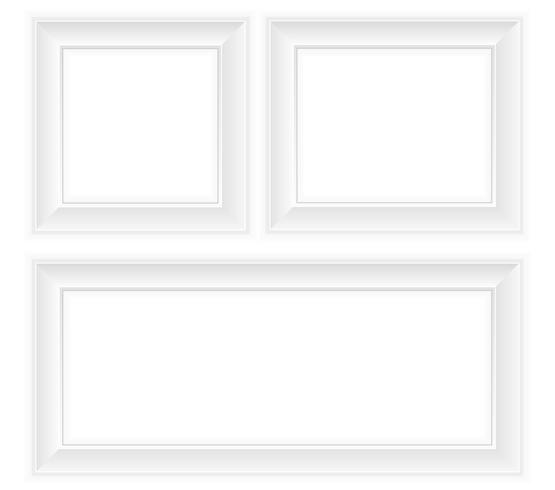 white frame vector illustration