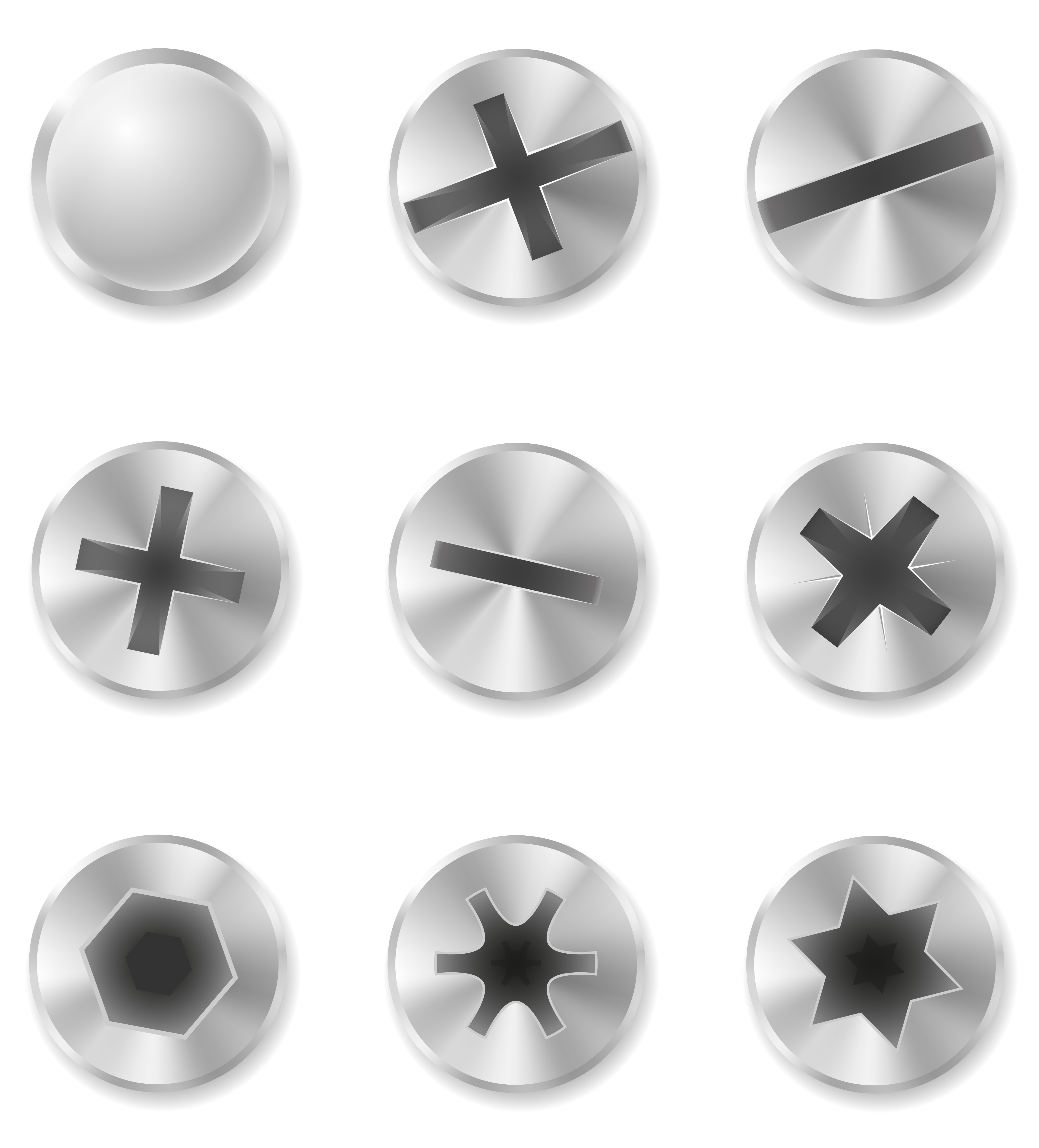screws bolts and rivet vector illustration 515876 - Download Free