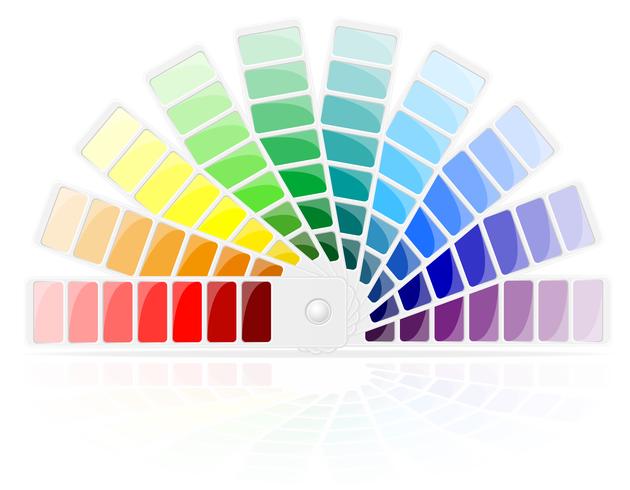 Ilustración de vector de paleta de color