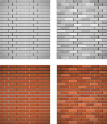 wall of white and red brick seamless background vector