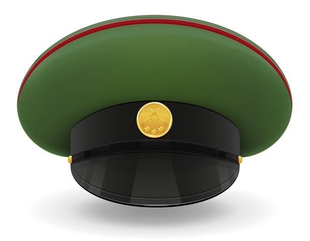 professional uniform cap or military vector illustration