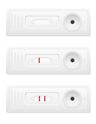 Ilustración de vector de prueba de embarazo