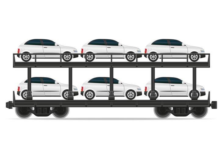 railway carriage train vector illustration