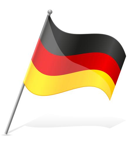 Bandera de ilustración vectorial de Alemania vector