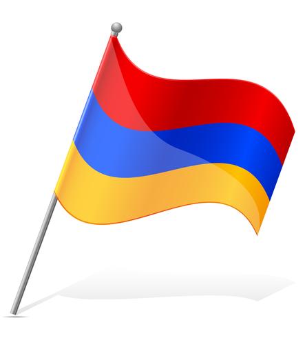 Bandera de ilustración vectorial de armenia vector