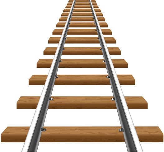 rails with wooden sleepers vector illustration 516401 Vector Art