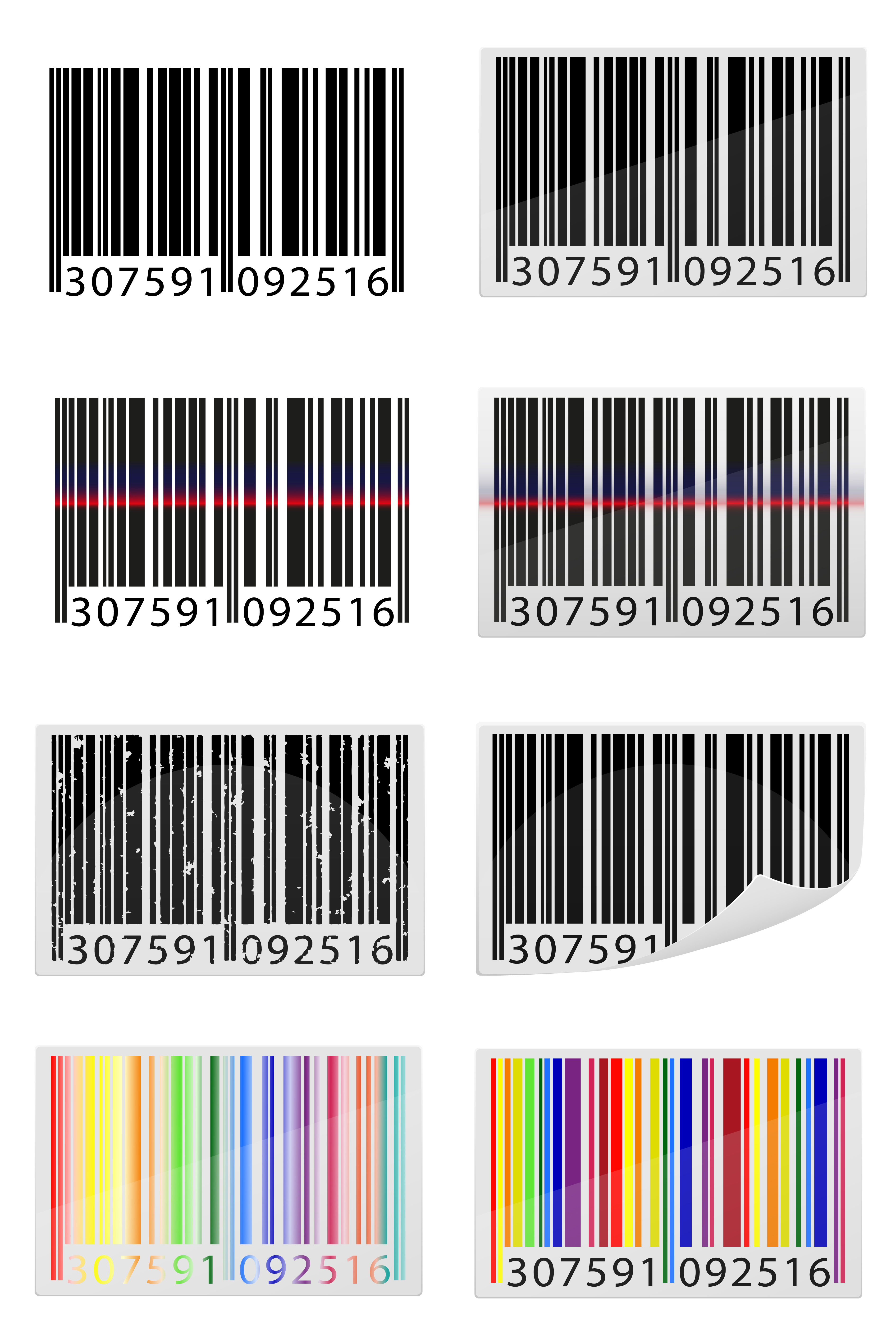 set icons barcode vector illustration 516427 Vector Art at Vecteezy