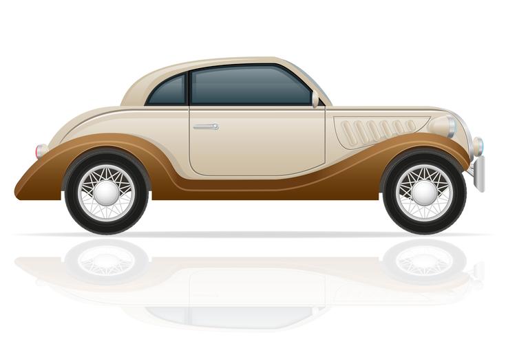 old retro car vector illustration