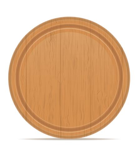 wooden cutting board vector illustration