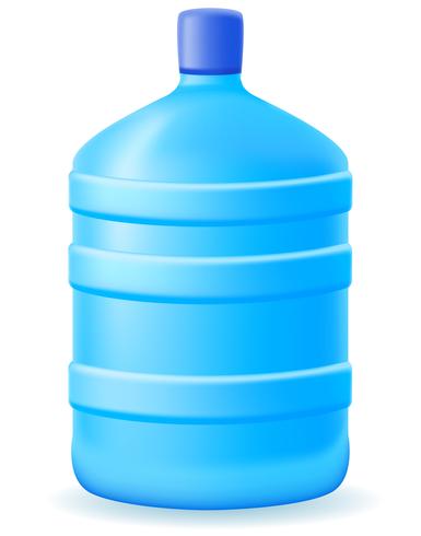 water in a plastic bootle vector illustration