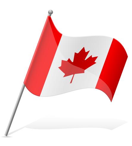 Bandera de ilustración vectorial de Canadá vector