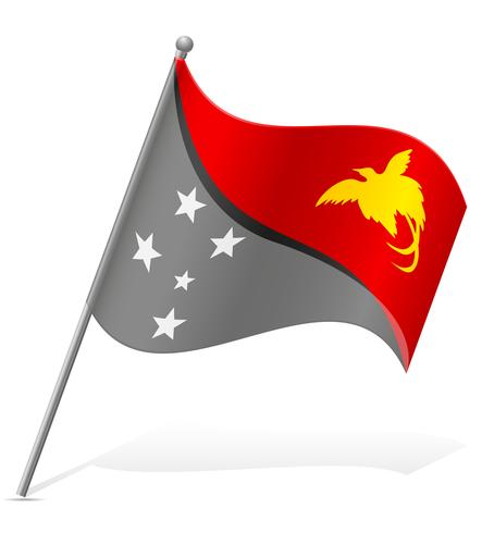 flag of Papua New Guinea vector illustration