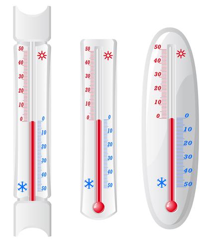 thermometer for taking temperature in the street vector