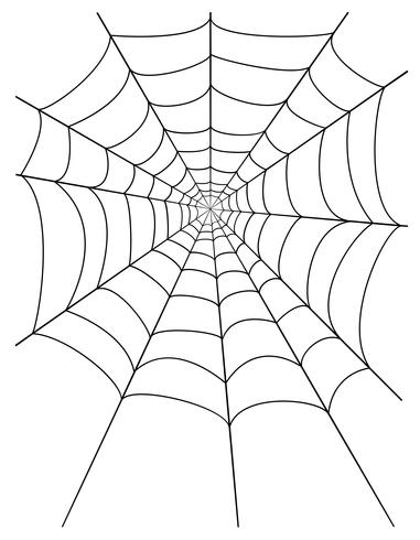 Ilustración de vector stock araña web