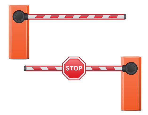 road barrier vector illustration