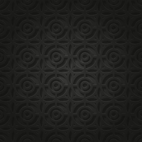 Steam Punk Pattern Black Background vector