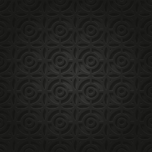 Steam Punk Pattern Black Background vector