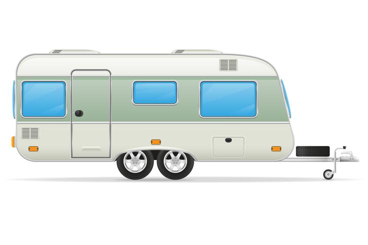 trailer caravan vector illustration