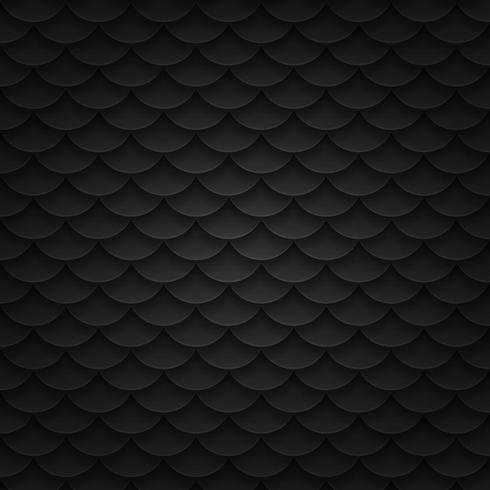 Fondo de textura de piel de pez patrón negro vector