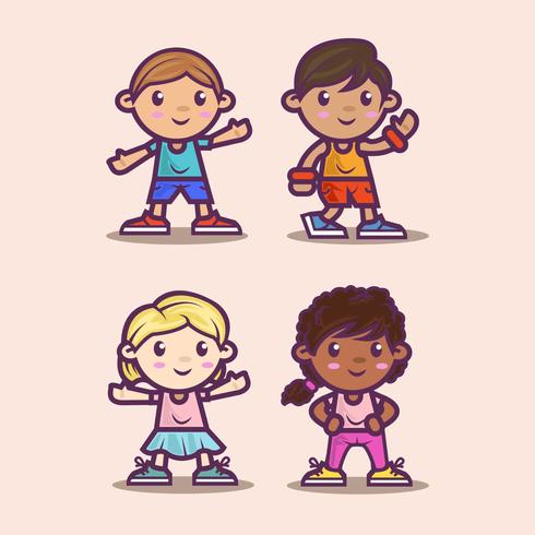 Children Character set vector