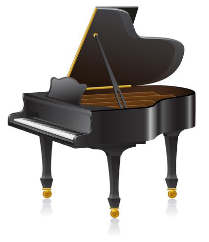 ilustración vectorial de piano vector