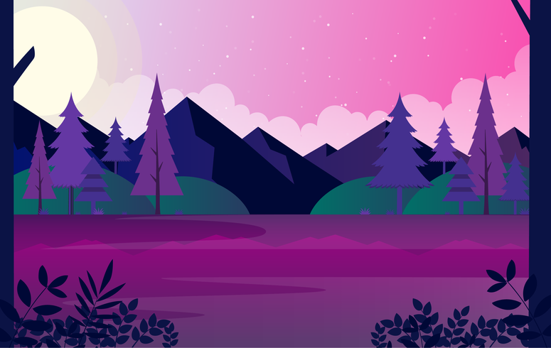 Vector paisaje ilustración