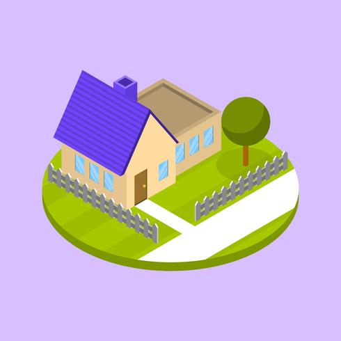 Flat Modern Isometric Vector Illustration