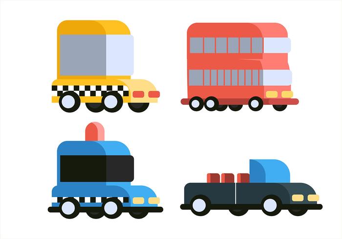 Transportation Clipart Set vector