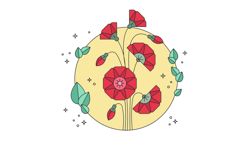 Diseño floral del vector