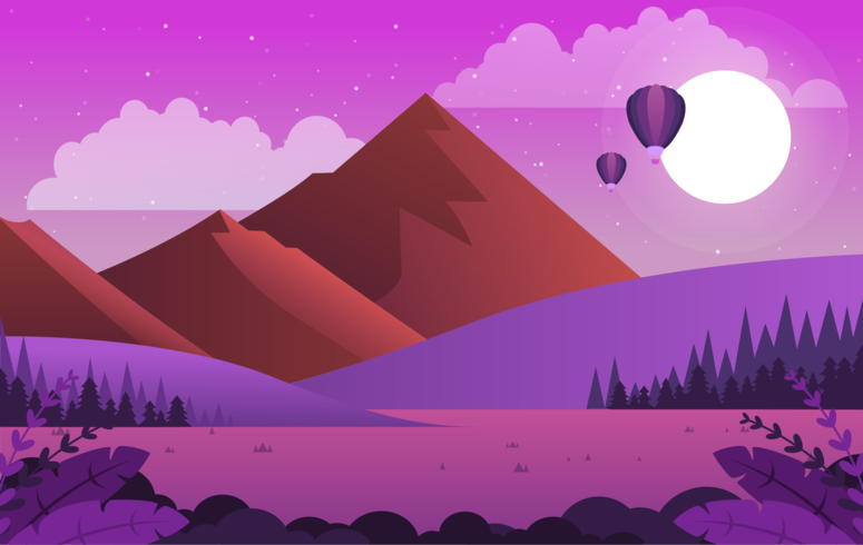 Vector paisaje ilustración