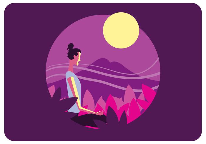 Yoga Mental Health Vector