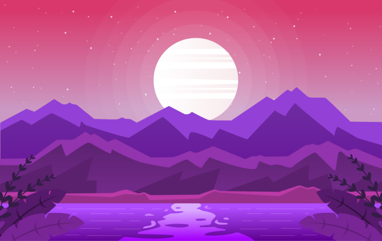 Vector paisaje ilustración