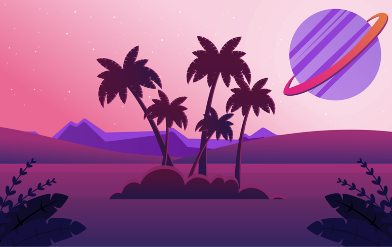 Vector paisaje ilustración