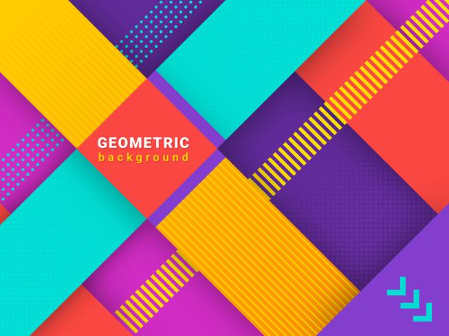 Trendy Abstract Geometric Background vector