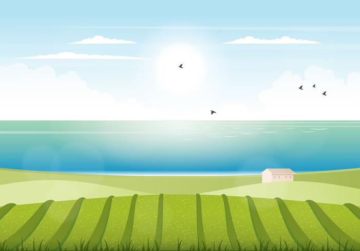 Vector paisaje ilustración