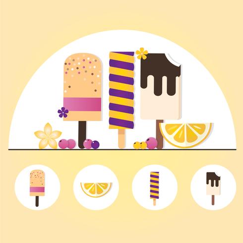 Vector Summertime Elements Illustration