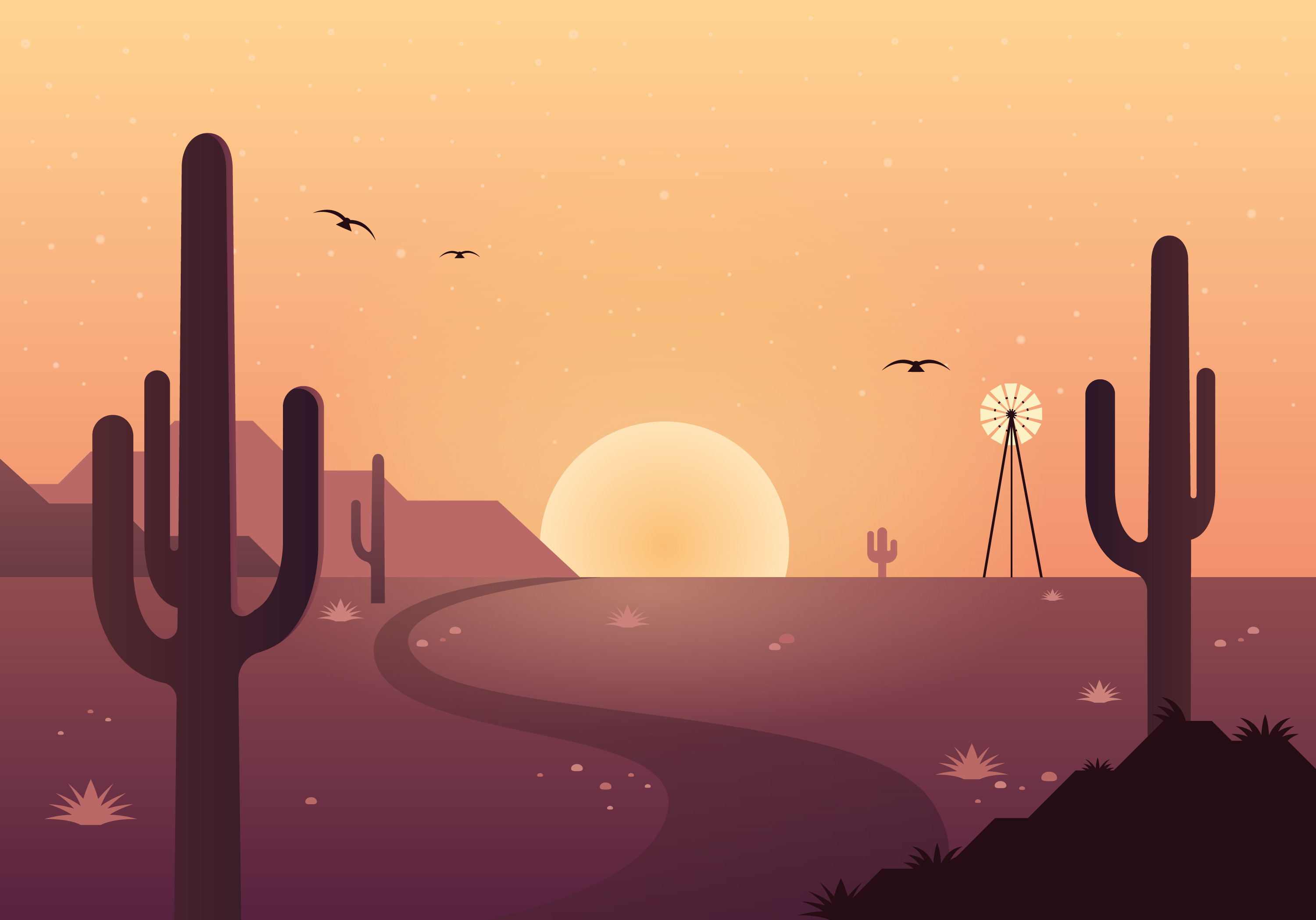 Vector Landscape Illustration 517169 Vector Art At Vecteezy Vector Landscape Illustration 517169 Vector Art At Vecteezy