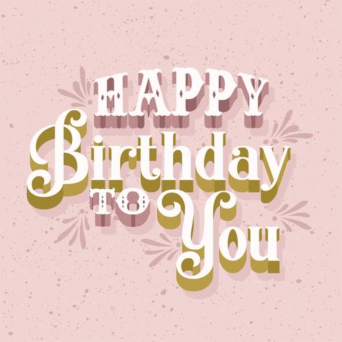 Happy Birthday Vector Design