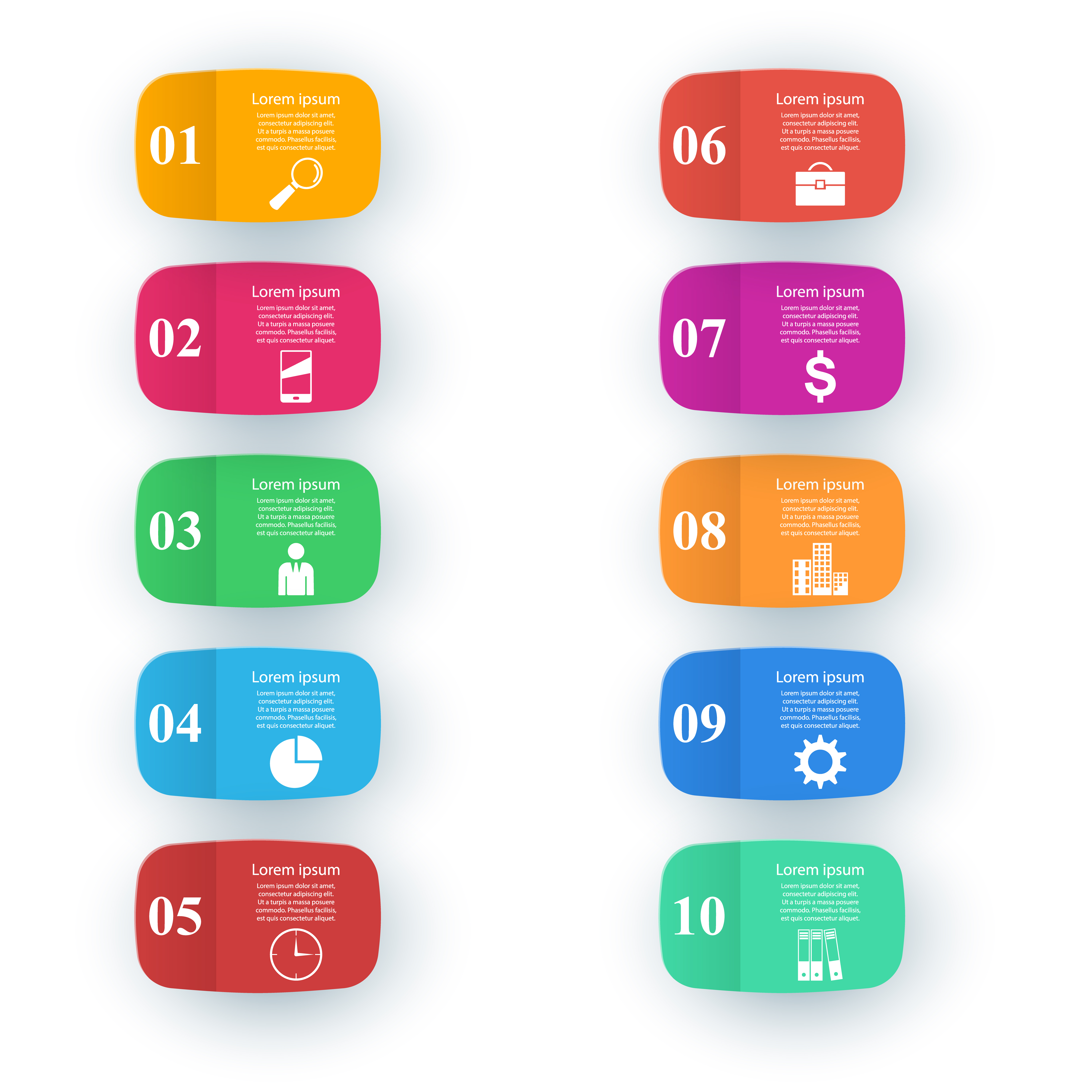 Infographic design. List of 10 items. 517541 Vector Art at Vecteezy